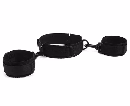 Bdsm Bondage Nylon Escravo Pescoço Algemas Femininas Colarinho Bondage Engrenagem Restraint Collar Fetiche